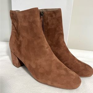 12M Halogen Chestnut Suede Ankle Boot